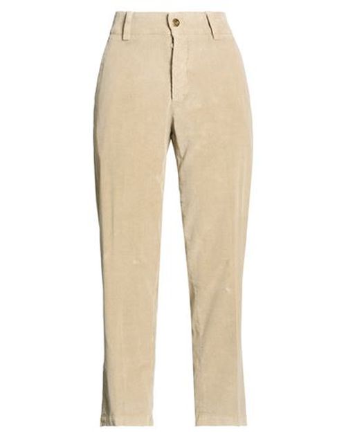 Woman Pants Sand Size 4 Cotton, Elastane