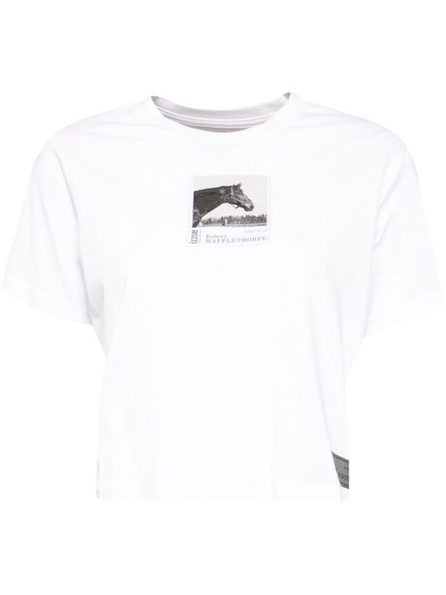 Logo-patched T-shirt - White