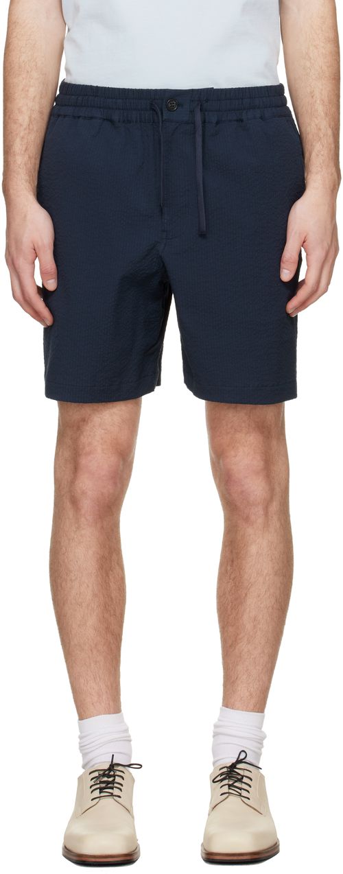 Navy Elasticated Shorts