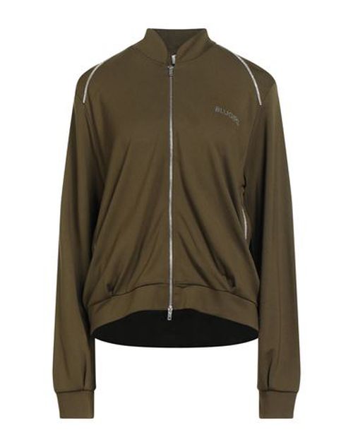 Woman Sweatshirt Military green Size S Viscose, Polyamide, Elastane
