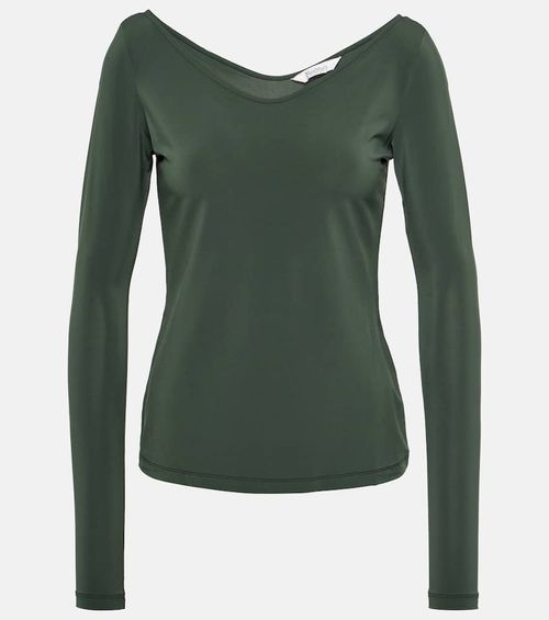Ragazza jersey crêpe top