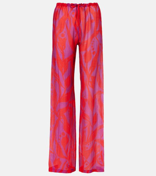 Pachas silk straight pants