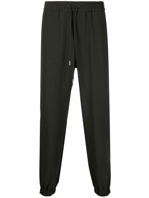 Drawstring track pants - Green