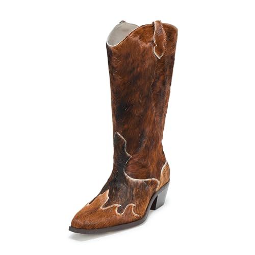 AllSaints Women's Dolly Boot Cow Print