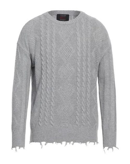 Man Sweater Grey Size XL Wool, Viscose, Nylon, Cashmere