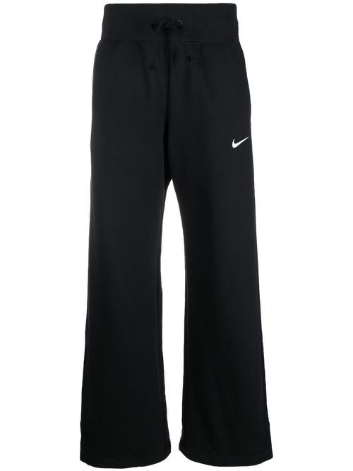 Wide-leg track pants - Black