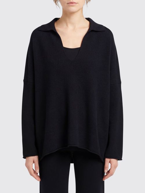 Polo Shirt Woman color Black
