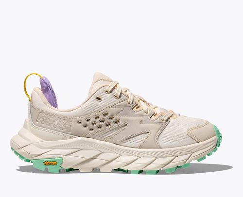 HOKA Women's Anacapa Breeze Low Shoes in Alabaster/Mint Fluorite