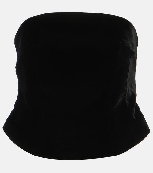 Velvet tube top