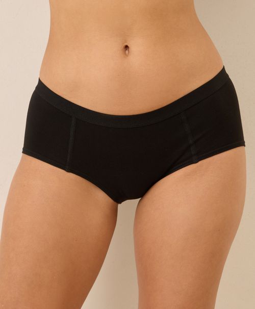 Women's Black Everyday Boy Short