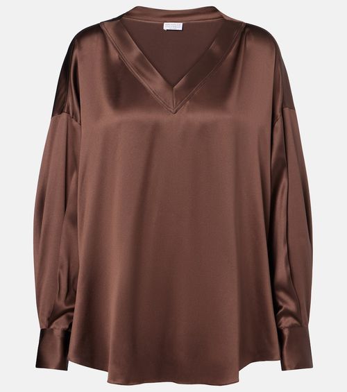 Silk satin blouse