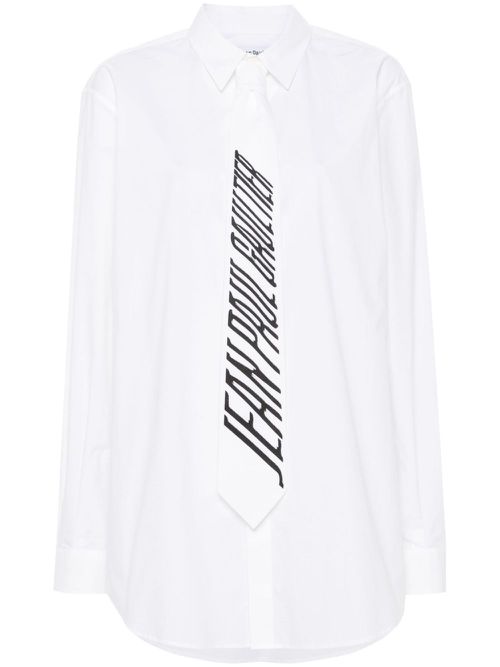 Tie-detailed shirt - White