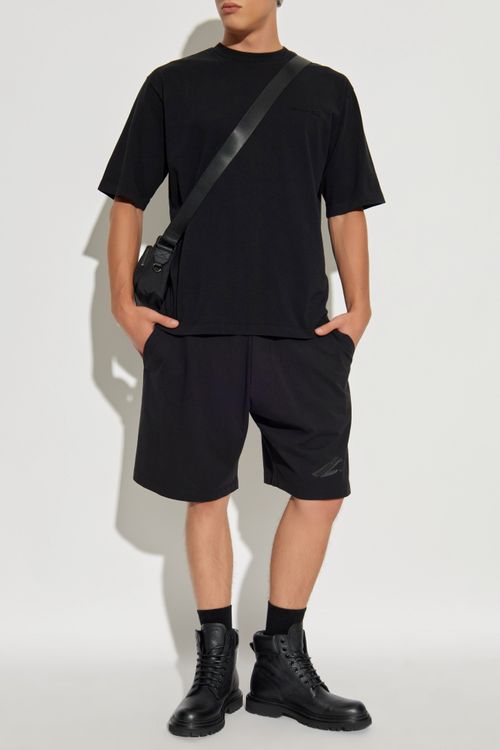 T-shirt With Logo, Men's, Black