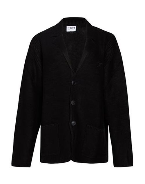 Man Cardigan Black Size L Acrylic, Wool