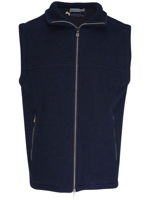 Zip-down vest - Blue