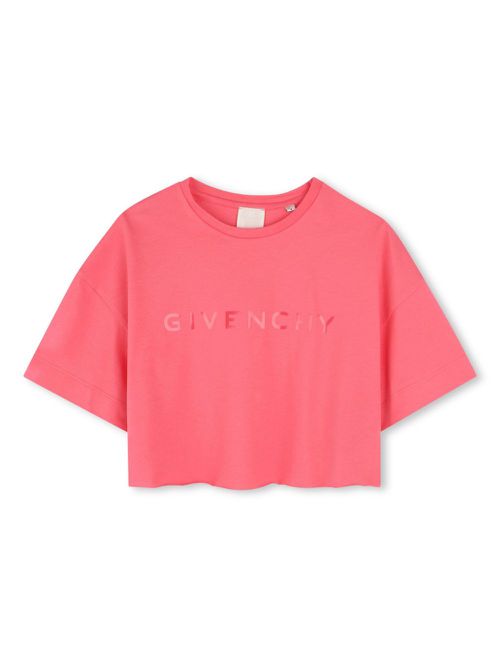 Logo-print cotton T-shirt - Pink