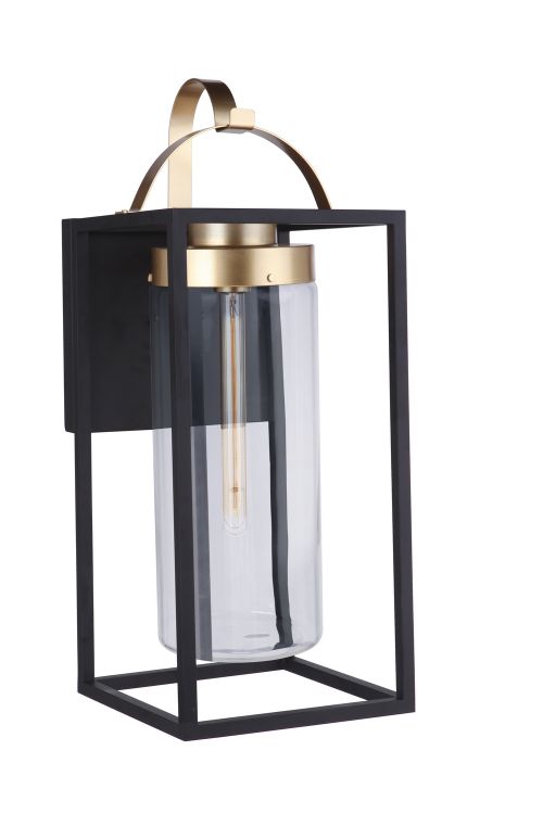 Midnight Satin Brass One Light Outdoor Wall Mount from the Neo Collection