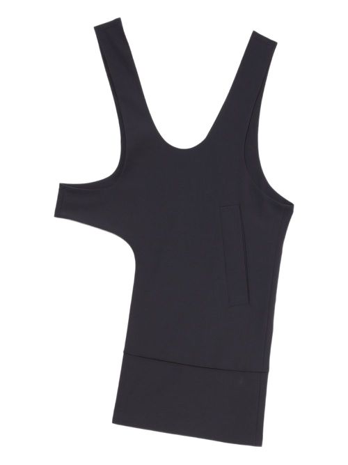 Asymmetrical vest - Grey
