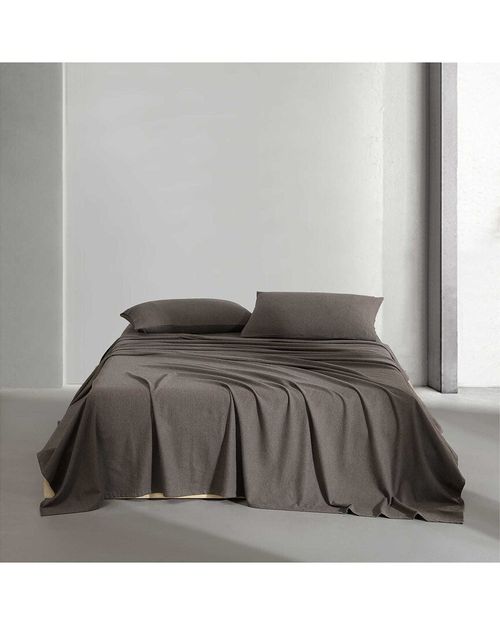 Calvin Klein Melange Flannel Cotton Sheet Set