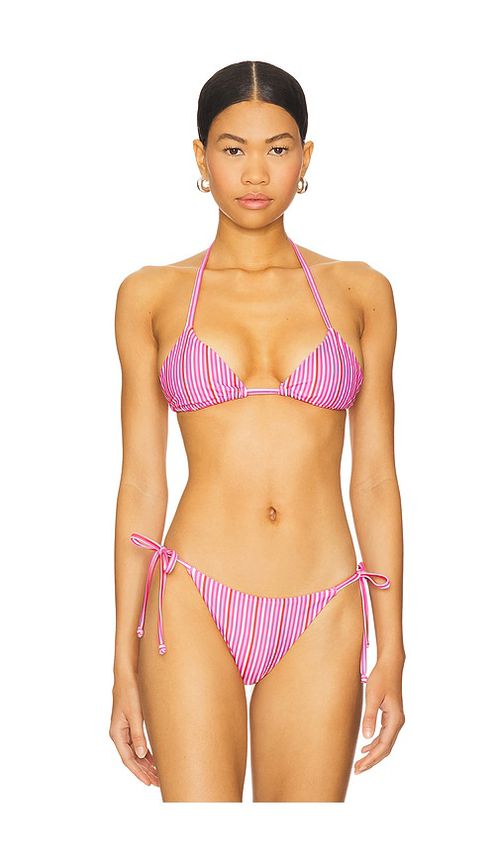 MORE TO COME Monica Bikini Top in Pink. -  M also in