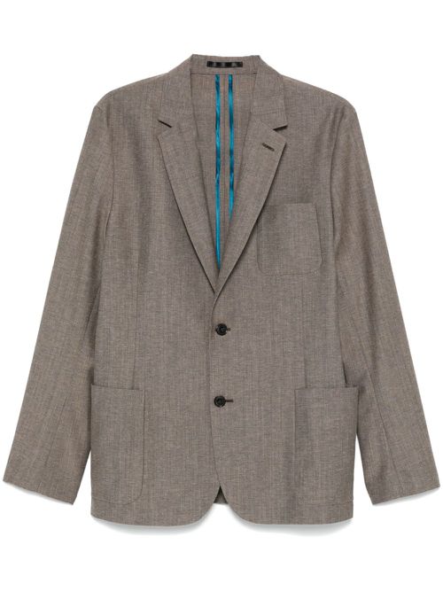 Notched-lapels blazer - Brown
