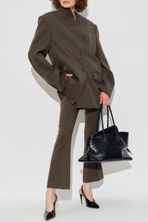 Wool Trousers, Women's, Brown
