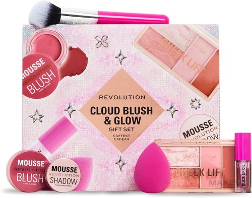 Set, 6 prodotti Makeup Revolution Cloud Blush And Glow Highlight Gift Set