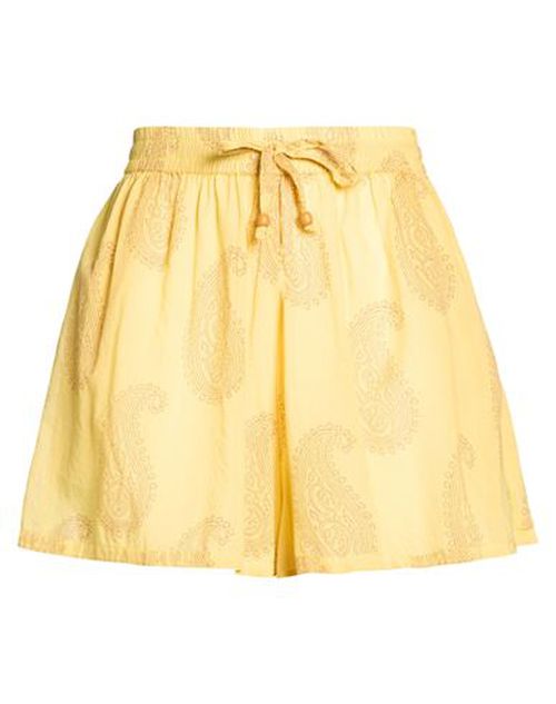 Woman Shorts & Bermuda Shorts Yellow Size 3 Cotton