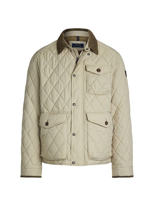 Men's Beaton Quilted Water-Repellent Jacket - Stoneware Grey