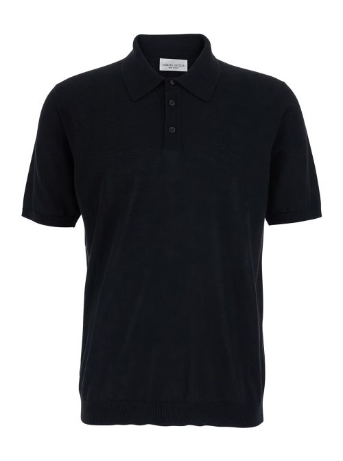 Cotton Polo — Black