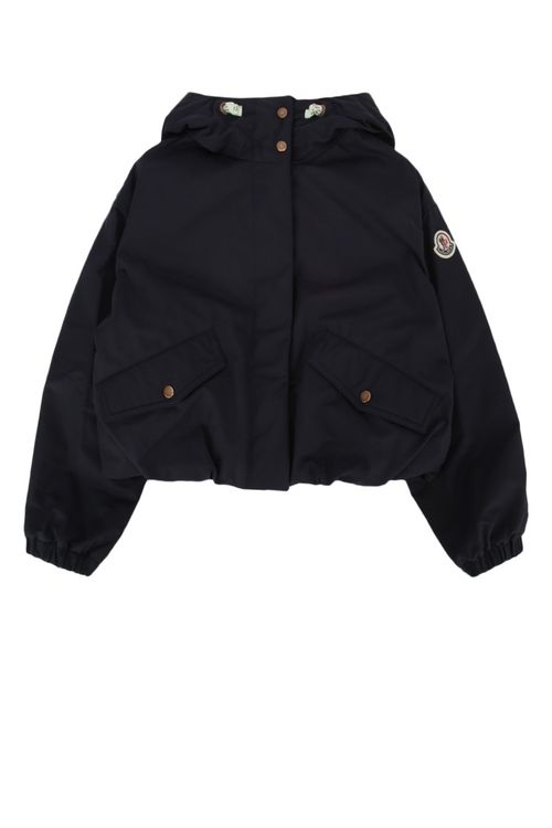 Kids Blue Solid Jacket