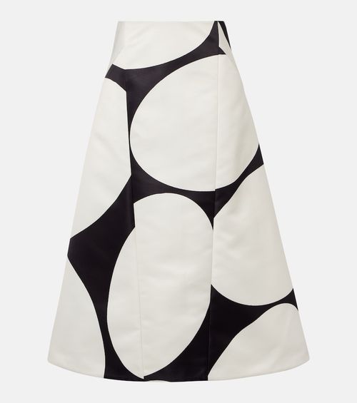 Printed midi skirt