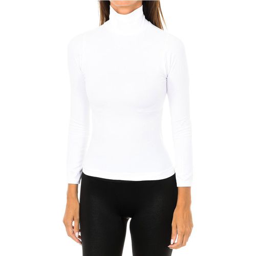 Intimidea Womens Colorado high neck long sleeve t-shirt 210396 women - White Polyamide - Size L/XL