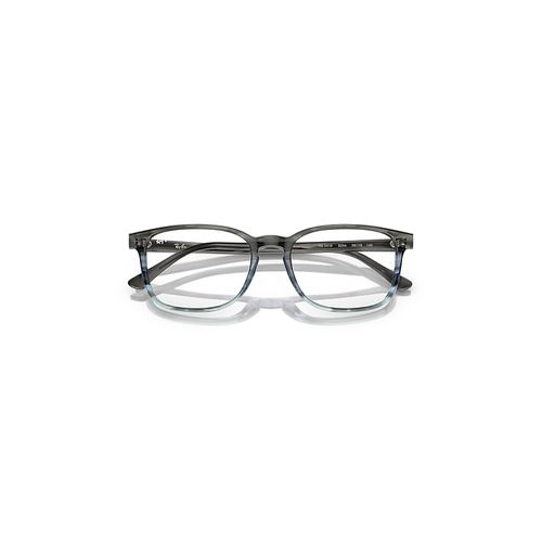 Ray-Ban Rb5418 Optics Eyeglasses Striped Grey & Blue Frame Clear Lenses Polarized 56-19