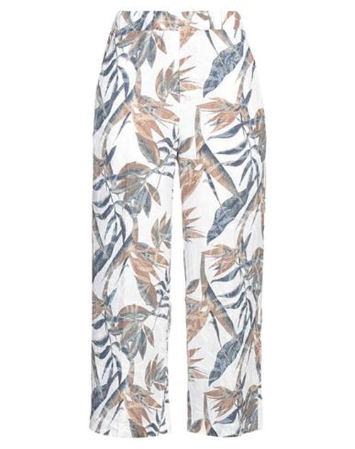 Woman Pants White Size S Linen