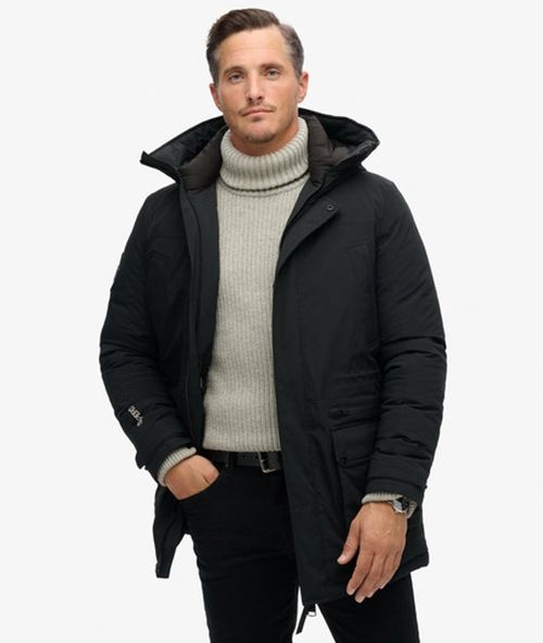 Superdry Men's City Padded Parka Coat Black