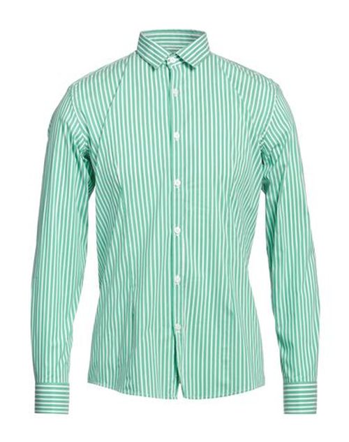 Man Shirt Green Size 15 ¾ Cotton, Polyamide, Elastane