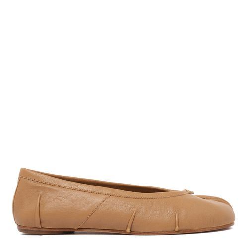 Maison Margiela Tabi New Beige Leather Ballet Flat