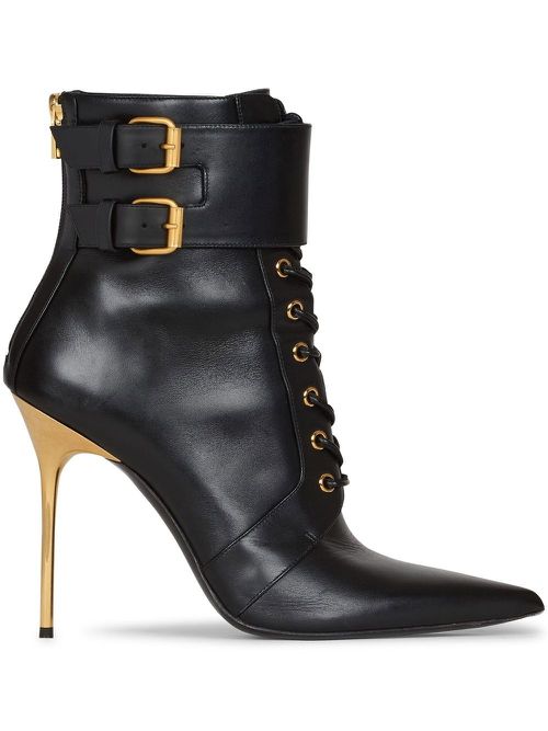 Uria lace-up ankle bots - Black