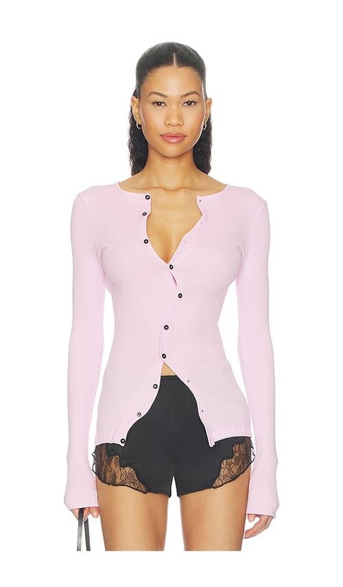 OperaSPORT Claire Seamless Cardigan in Pink. XS. Also in