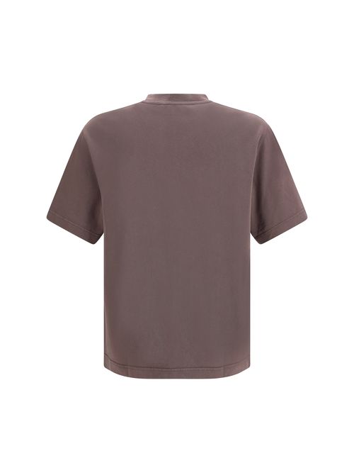 Monogram Patch Cotton T-Shirt — Brown