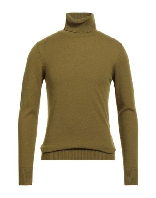 Man Turtleneck Military green Size XXL Cashmere