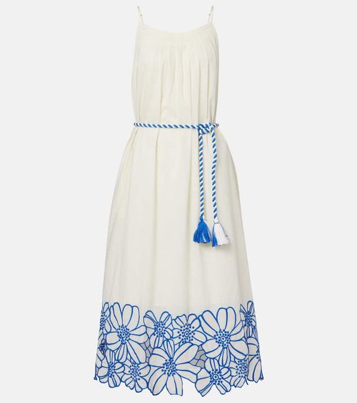 Juliette embroidered cotton midi dress