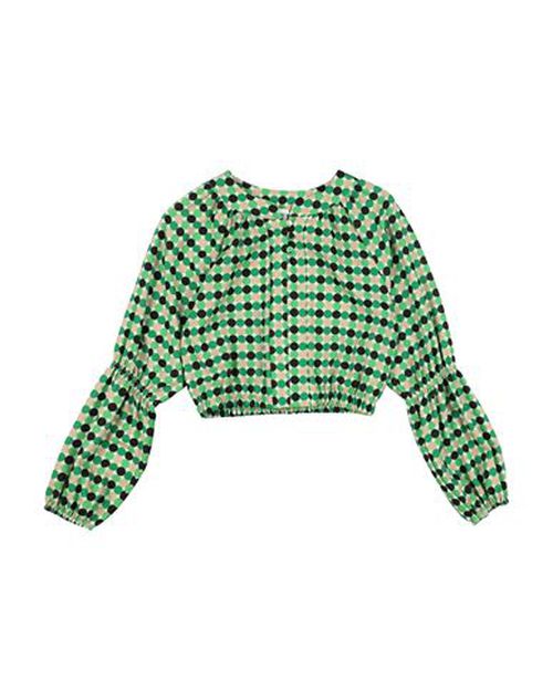 L:ú L:ú By Miss Grant Kid Girl Top Green Size 14 Polyester, Elastane