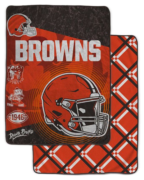 Cleveland Browns Nfl Team Helmet Oversized Fleece Blanket