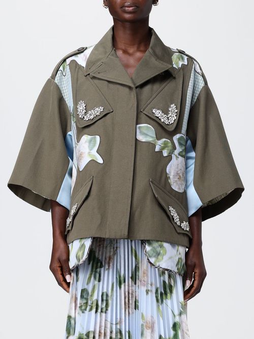 Jacket Woman color Military