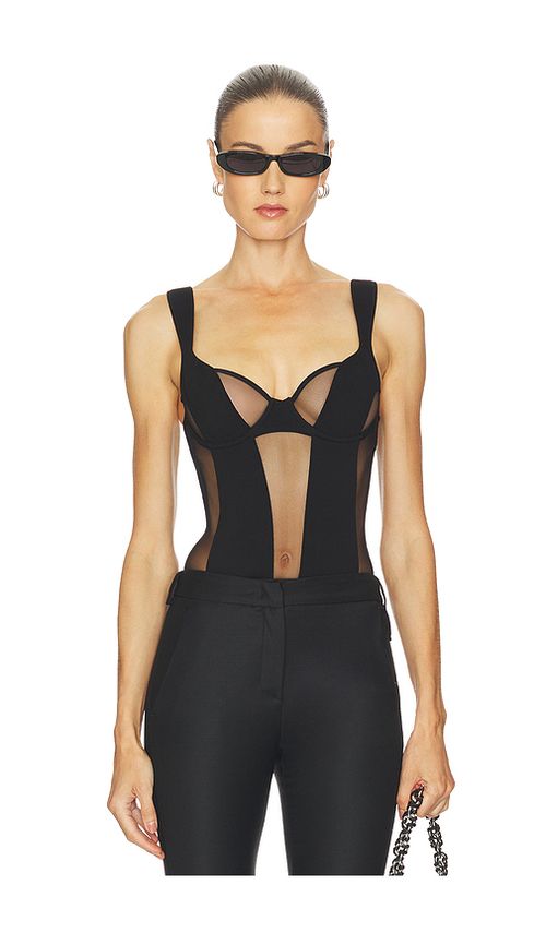 Undress Code Missy Bodysuit in Black. XL. Also in L, M