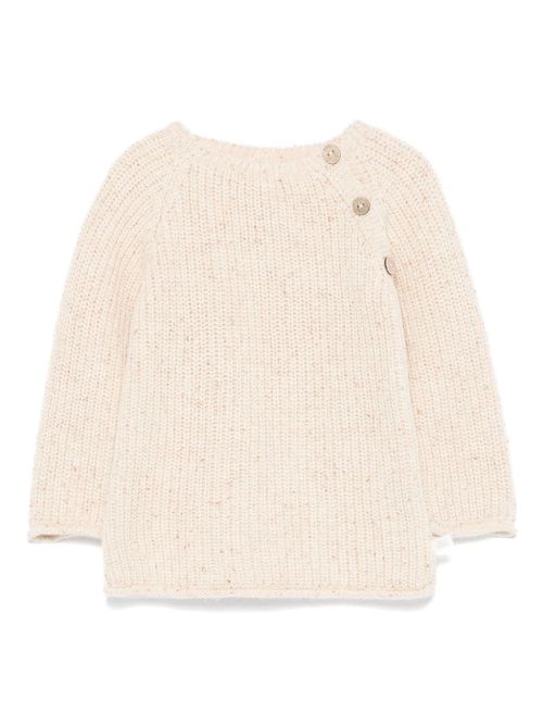 Speckle-knit sweater - Neutrals