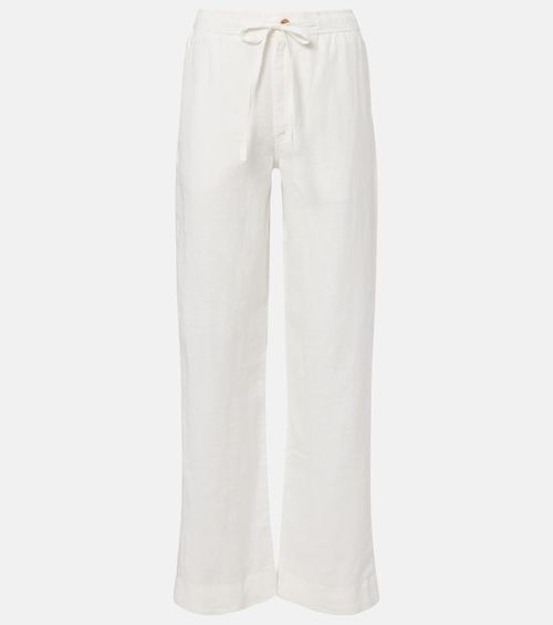 Linen wide-leg pants