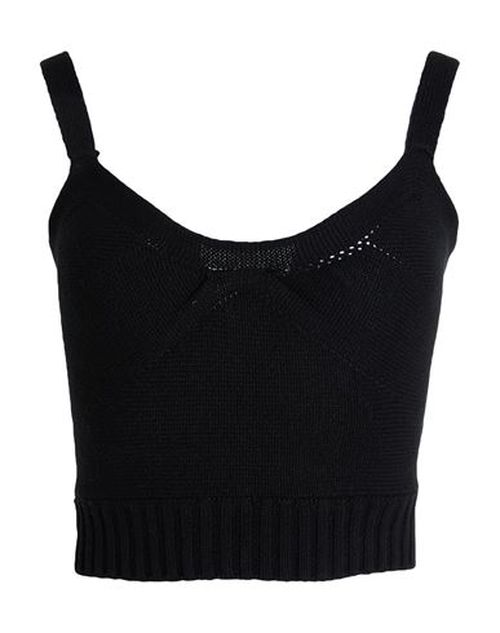 Woman Top Black Size L Wool, Cashmere, Polyamide, Elastane